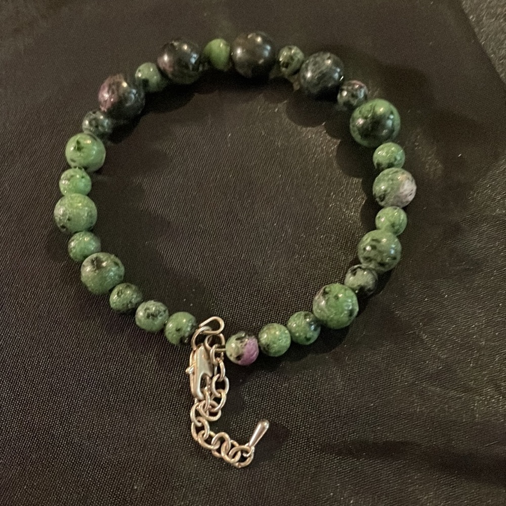 Ruby Zoisite Beaded Bracelet - image 2